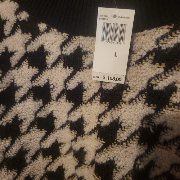 Max Edition Houndstooth Sweater $108 Size Large - Picture 9 of 12